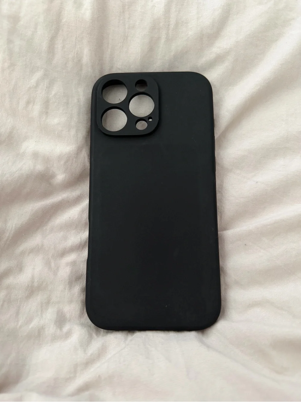 Amazon Black Silicone Phone Case with Camera Protector